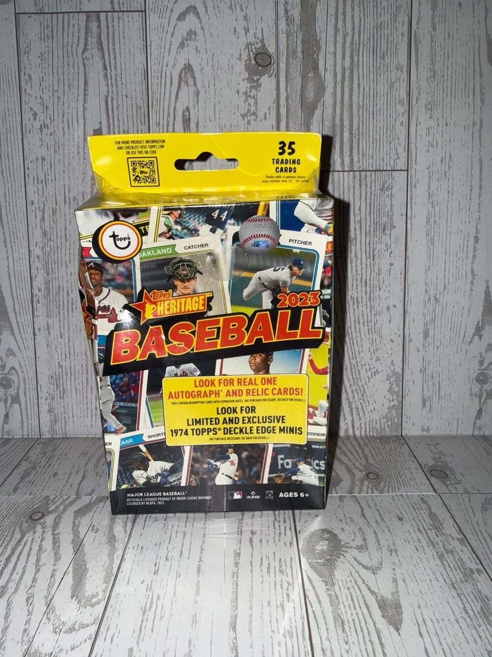 Topps 2023 Heritage Baseball Trading Cards Hanger Box 35 Cards